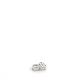 14k White Gold .35ct G VS2 Round Diamond Jackets (For Stud Earrings)